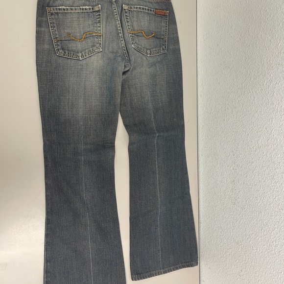 Seven For All Mankind Denim Flare Jeans 7FAM 28x28 - Picture 9 of 10